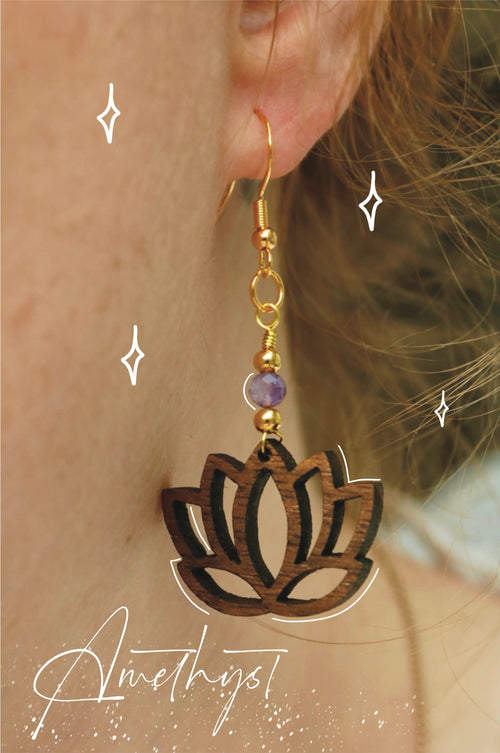 Handgemachte Amethyst-Ohrringe – Sterling Silber